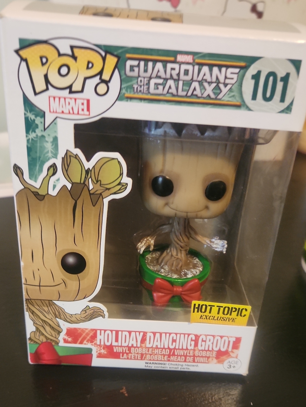 Funko Pop! Marvel Holiday Dancing Groot in Brown and Green
